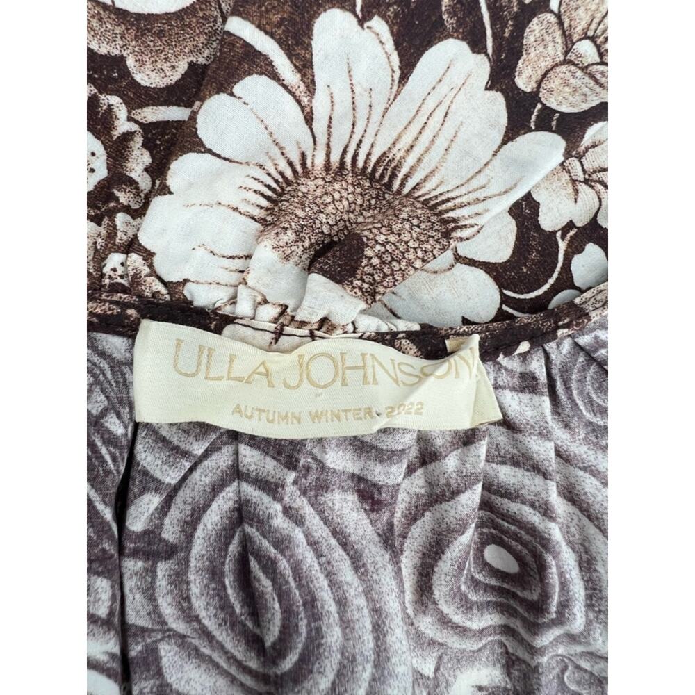 ULLA JOHNSON lola dress in teak floral sz 4 - Picture 7 of 9